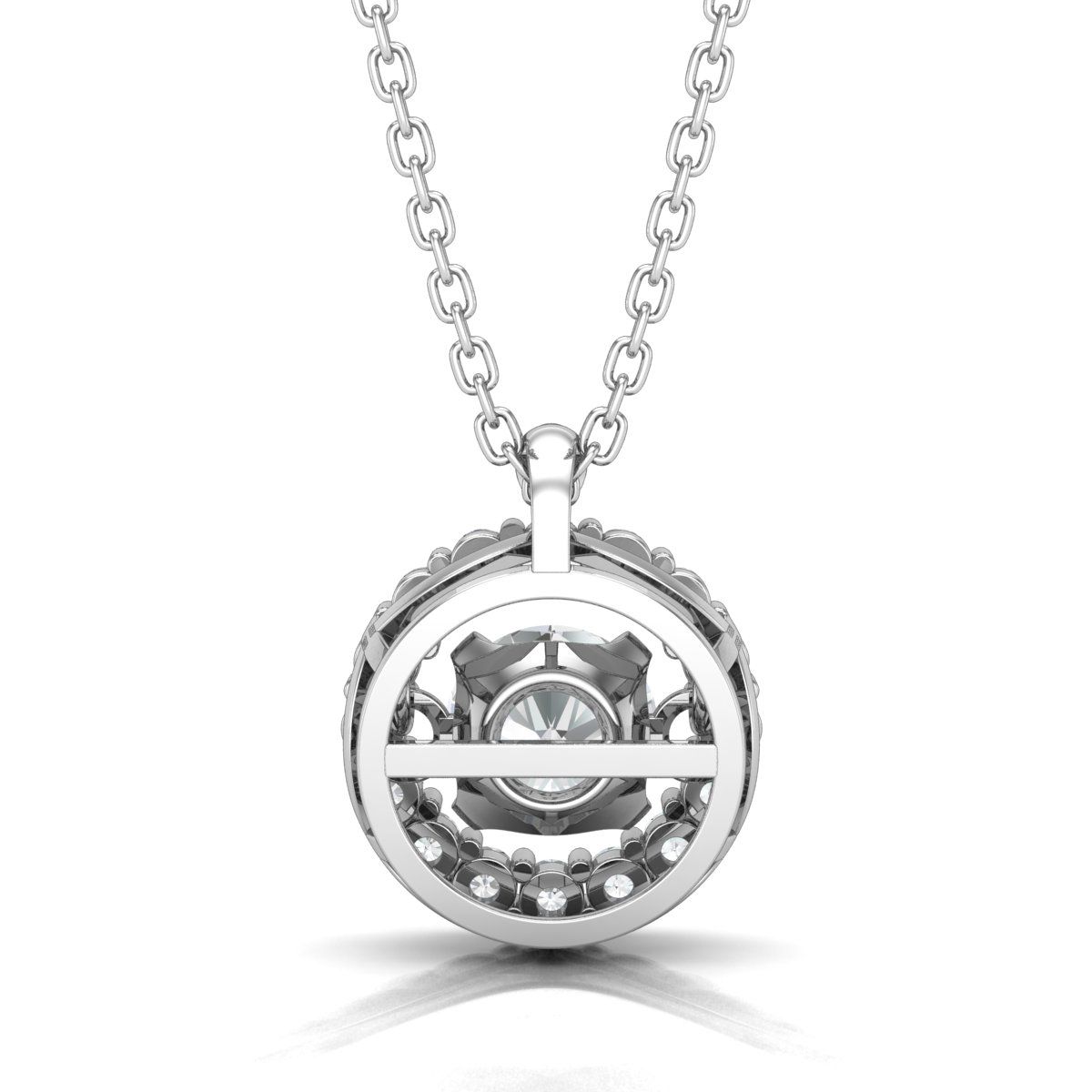Mặt dây Dancing Stone Vàng K14WG đính CZ Calista IEPD03103