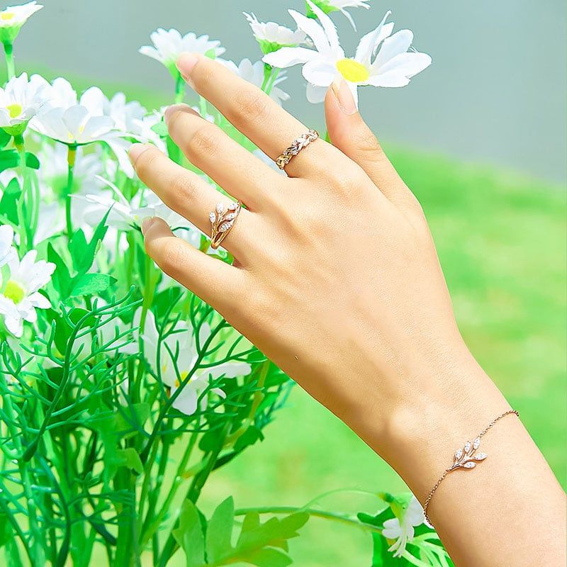 Nhẫn Vàng K14PG đính CZ Calista 14R00CZN50410