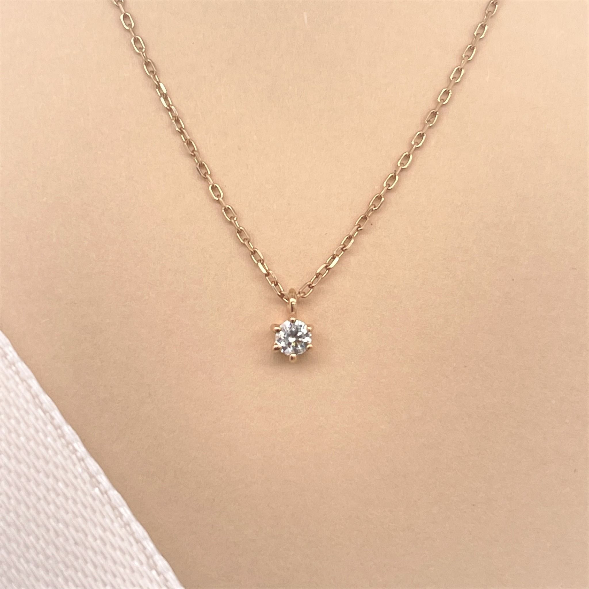 Dây Liền Mặt Vàng K10YG đính CZ Calista LANP01541