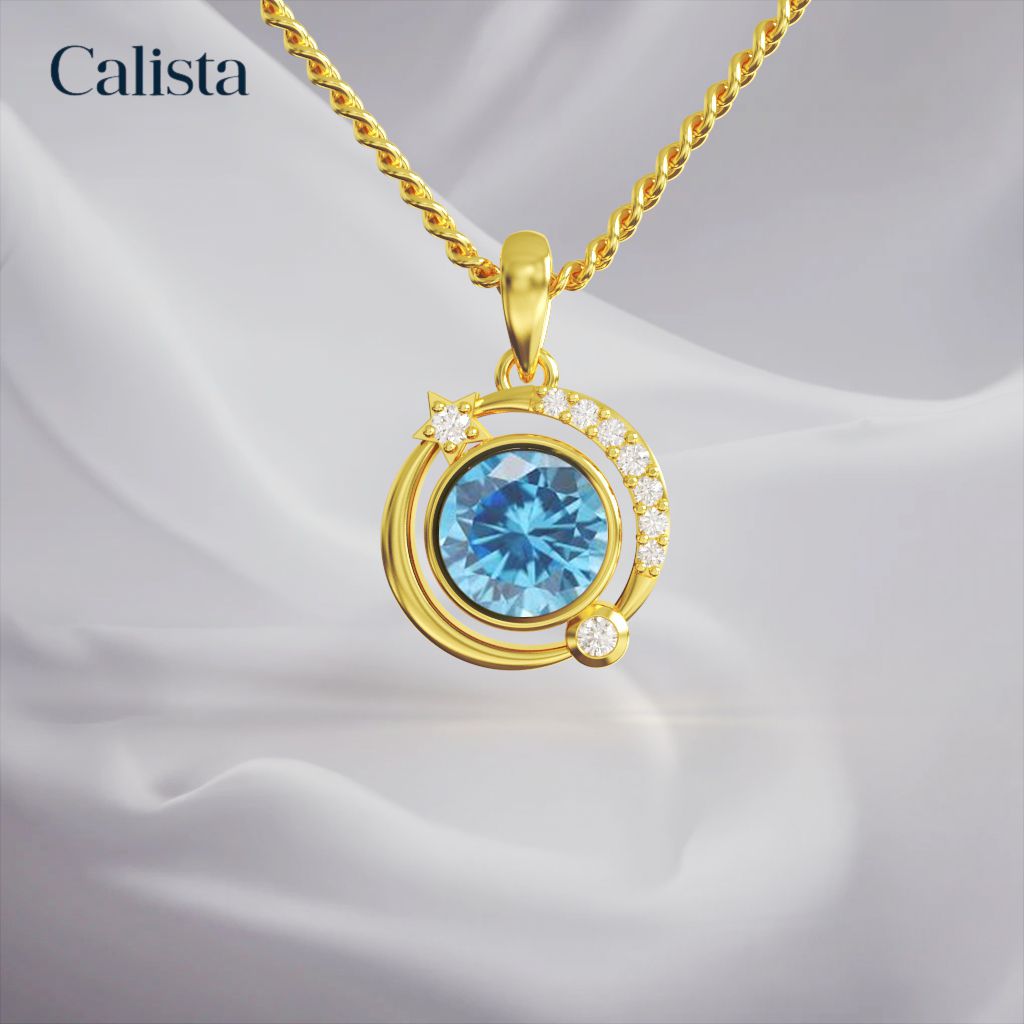 Mặt dây chuyền The Cosmos vàng K14 Calista PD23082