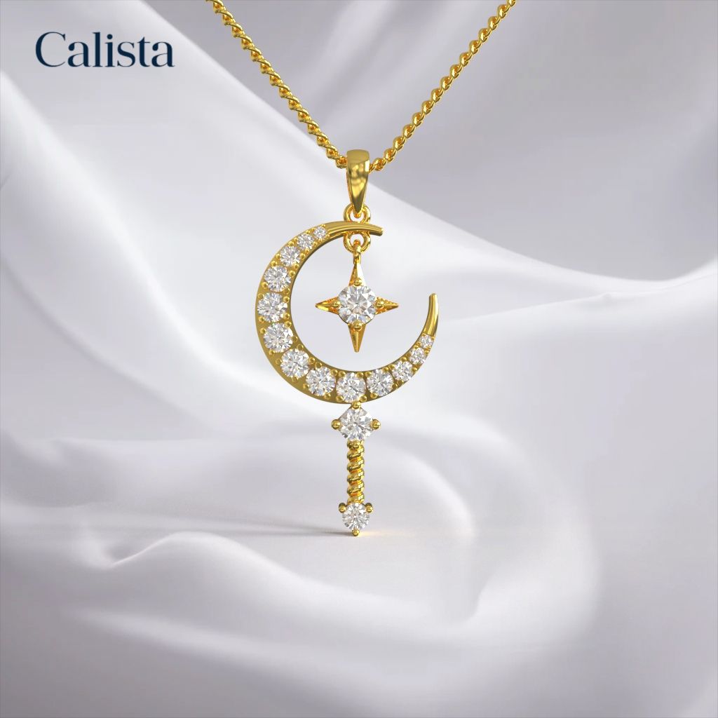 Mặt dây chuyền The Cosmos vàng K10 Calista PD23085