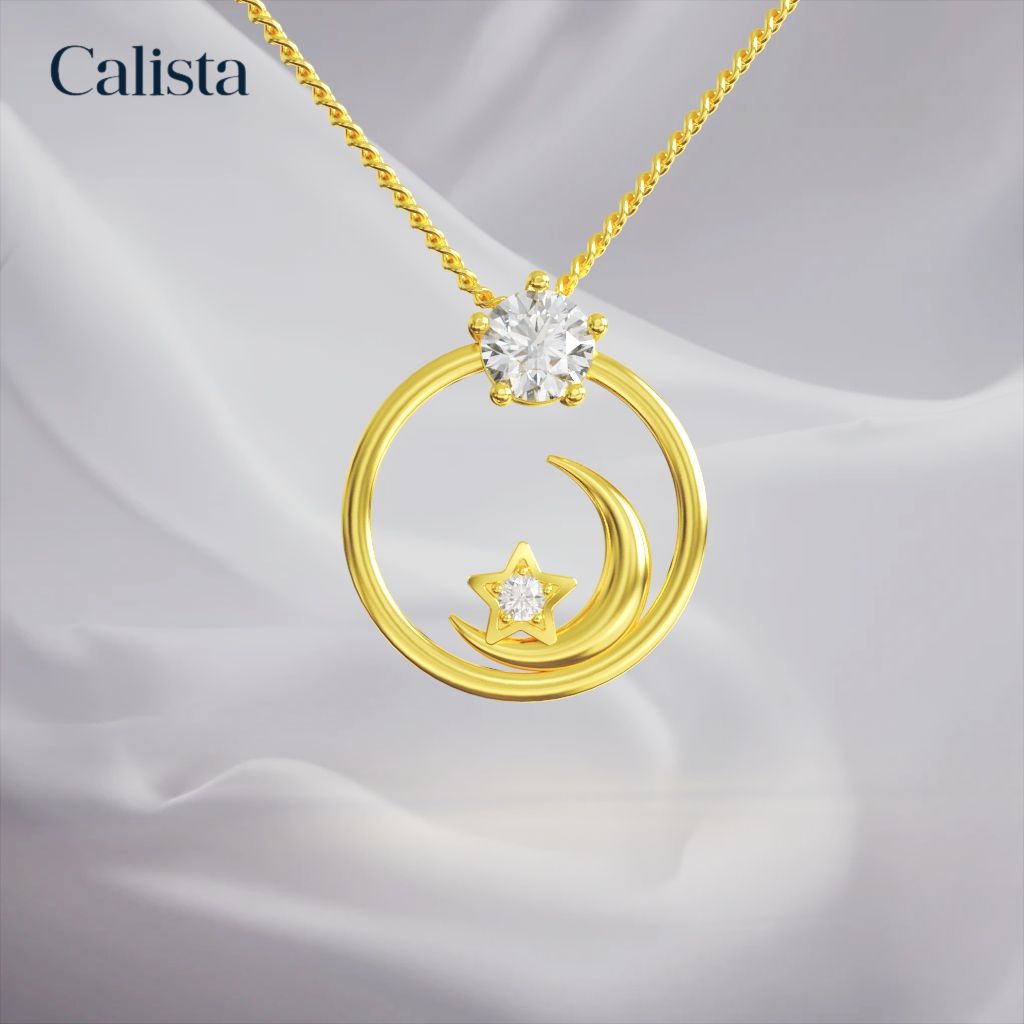 Mặt dây chuyền The Cosmos vàng K14 Calista PD23087.1