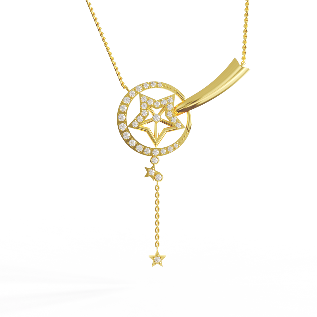 Mặt dây chuyền The Cosmos vàng 14K Calista PD23089