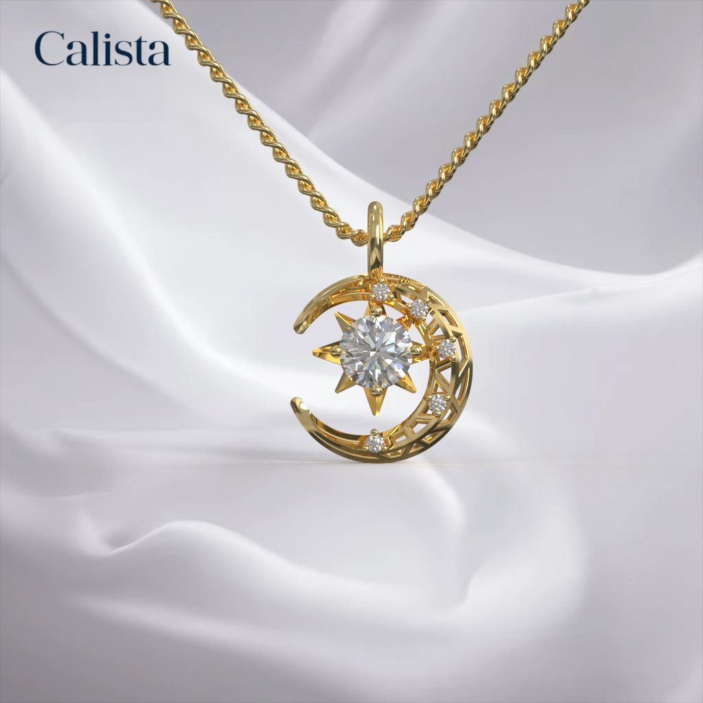 Mặt dây chuyền The Cosmos vàng K14 Calista PD23093.1