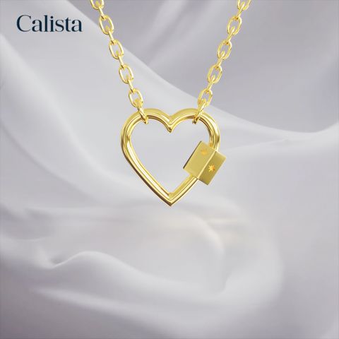 Dây chuyền liền mặt hình trái tim vàng K10 Calista PD23110