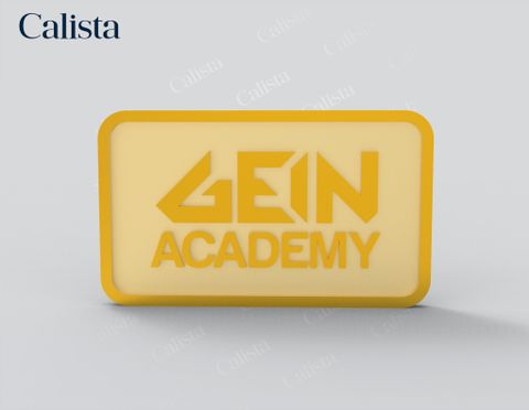 Pin/Huy hiệu cài áo mạ vàng logo doanh nghiệp Gein Academy