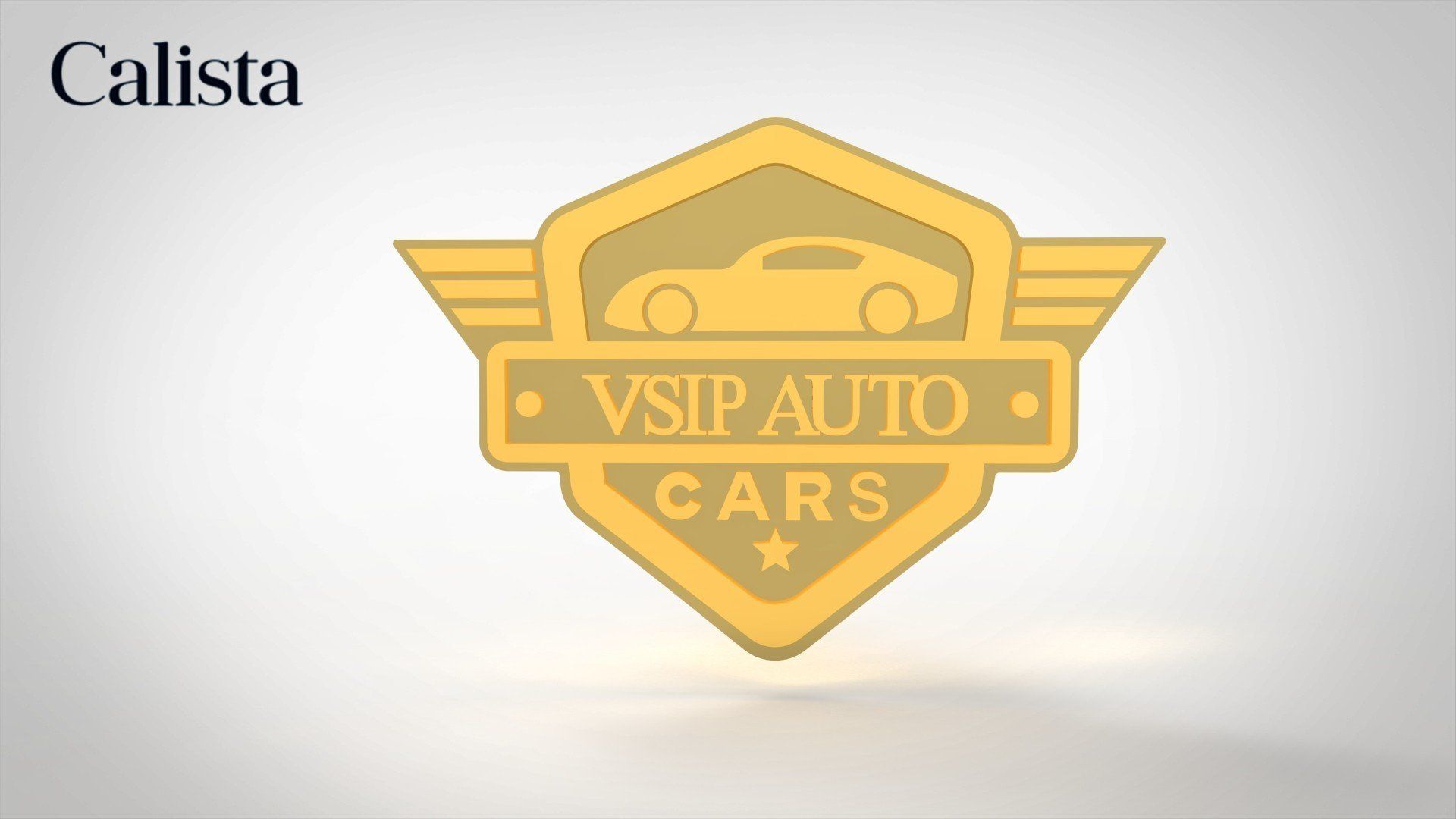 Pin/Huy hiệu cài áo mạ vàng logo doanh nghiệp Vsip auto