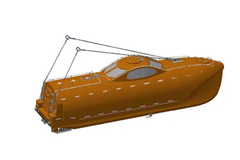VIKING Norsafe GES-35 free-fall lifeboat - 48 persons