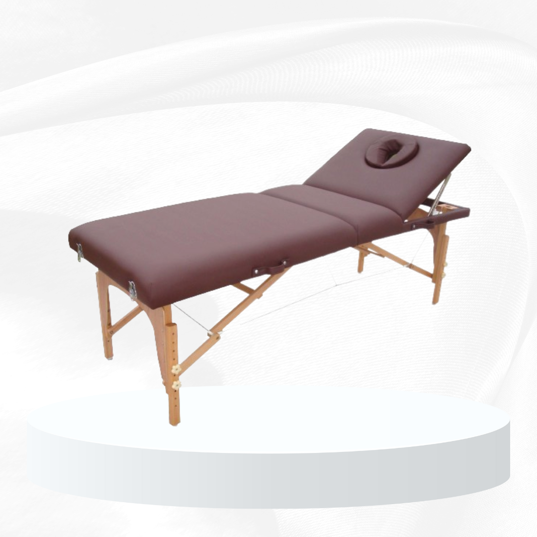 Giường xếp massage di động chân gỗ MT009-2