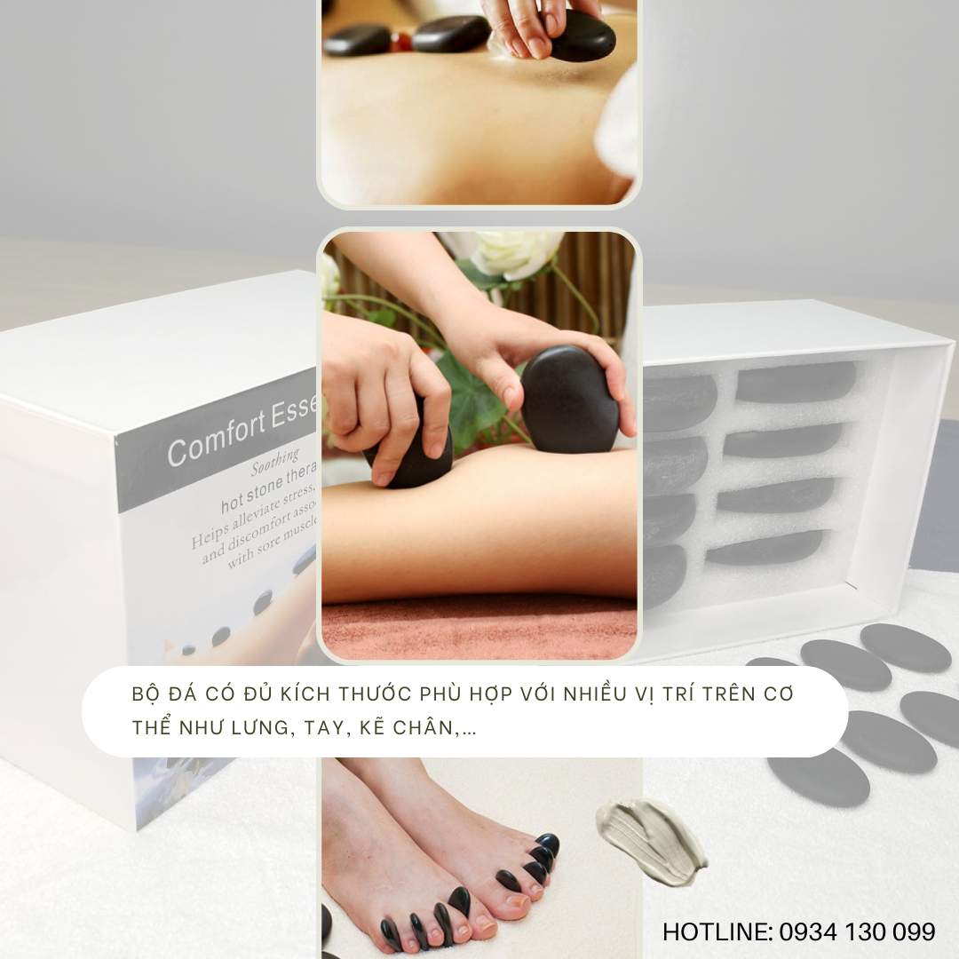 Bộ đá massage nhập 16 viên