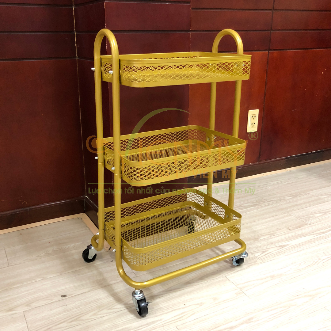 Kệ sắt lưới vàng 3 tầng K211