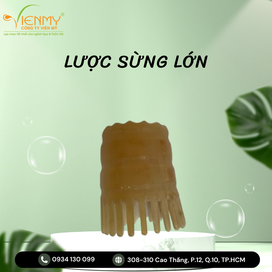 Bộ lược sừng massage đầu