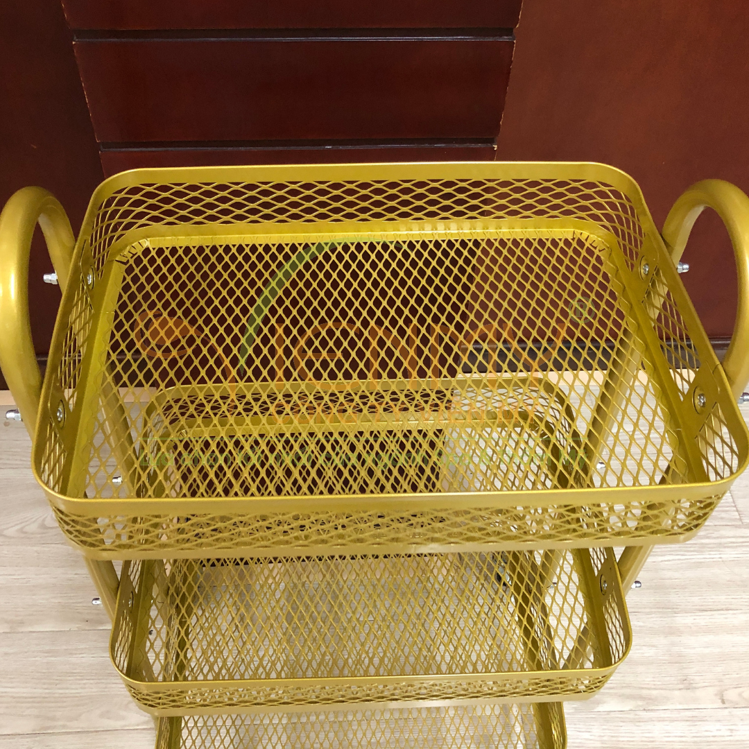 Kệ sắt lưới vàng 3 tầng K211