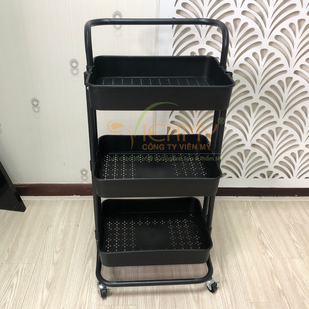 Kệ nhựa chân sắt 3 tầng KN001