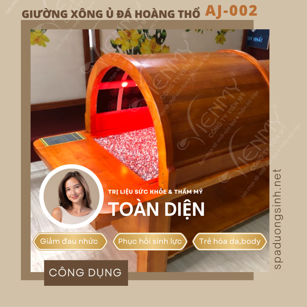 Giường xông ủ đá hoàng thổ AJ-022