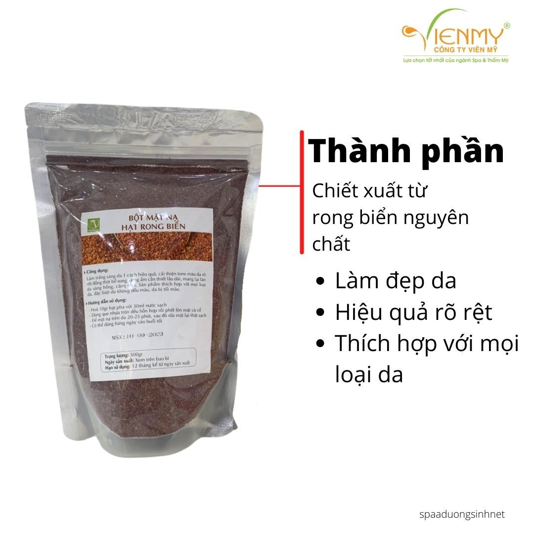 Mặt Nạ Hạt Rong Biển
