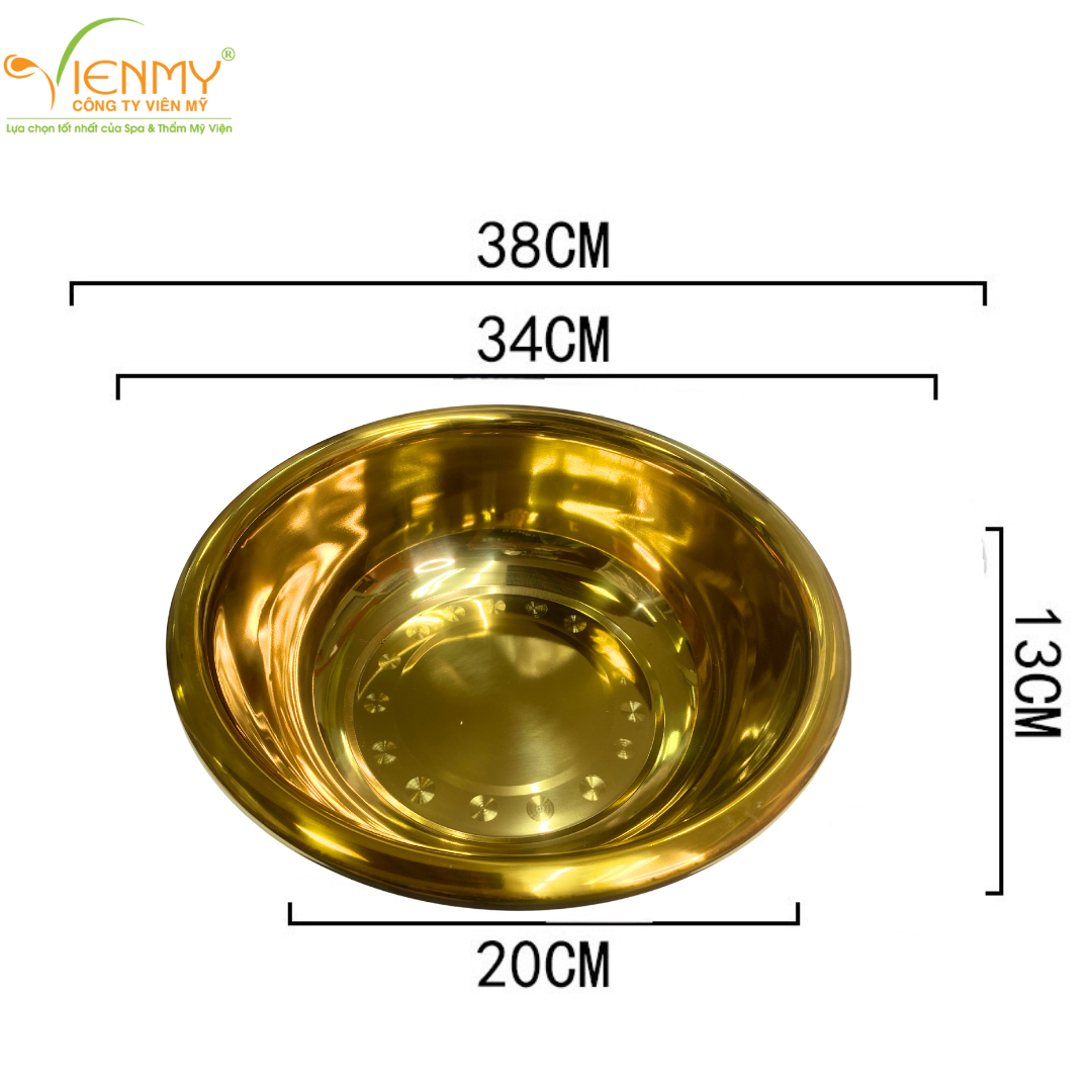 Chậu ngâm chân vàng size 38