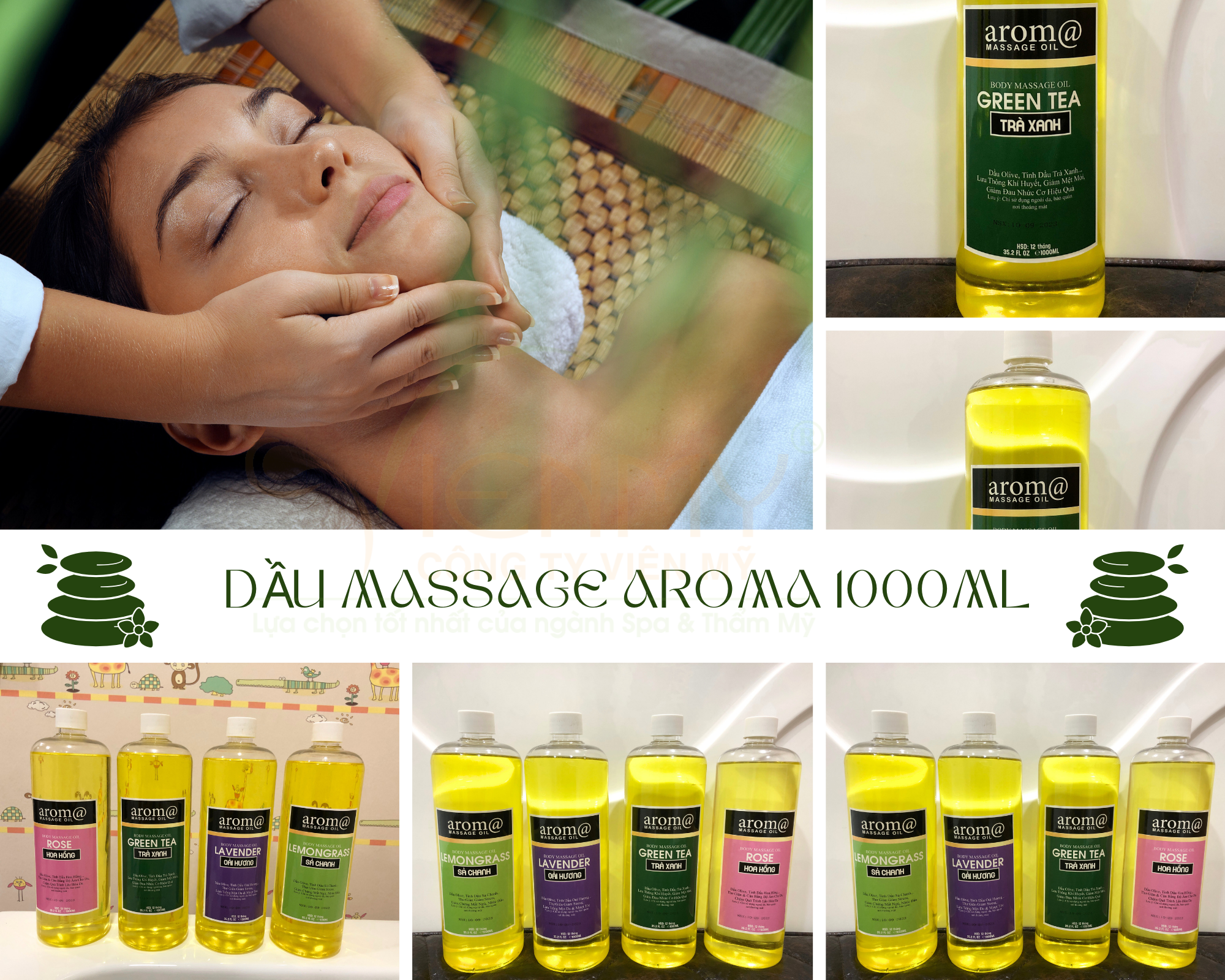 Dầu massage Aroma 1000ml