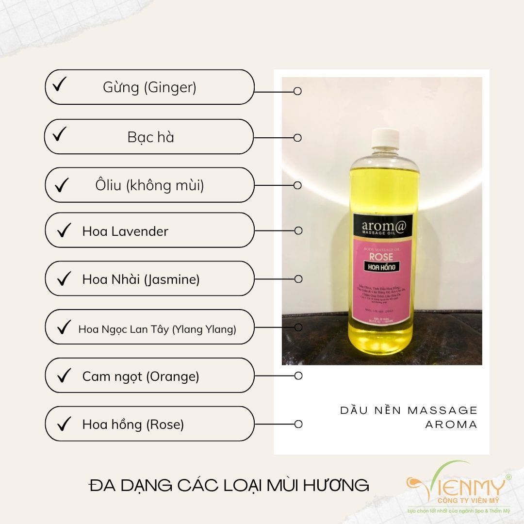 Dầu massage Aroma 1000ml
