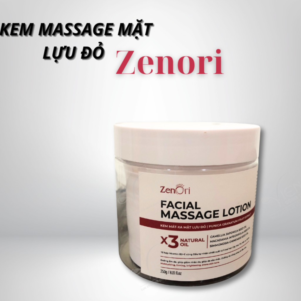 Kem Massage Mặt Lựu Đỏ Zenori
