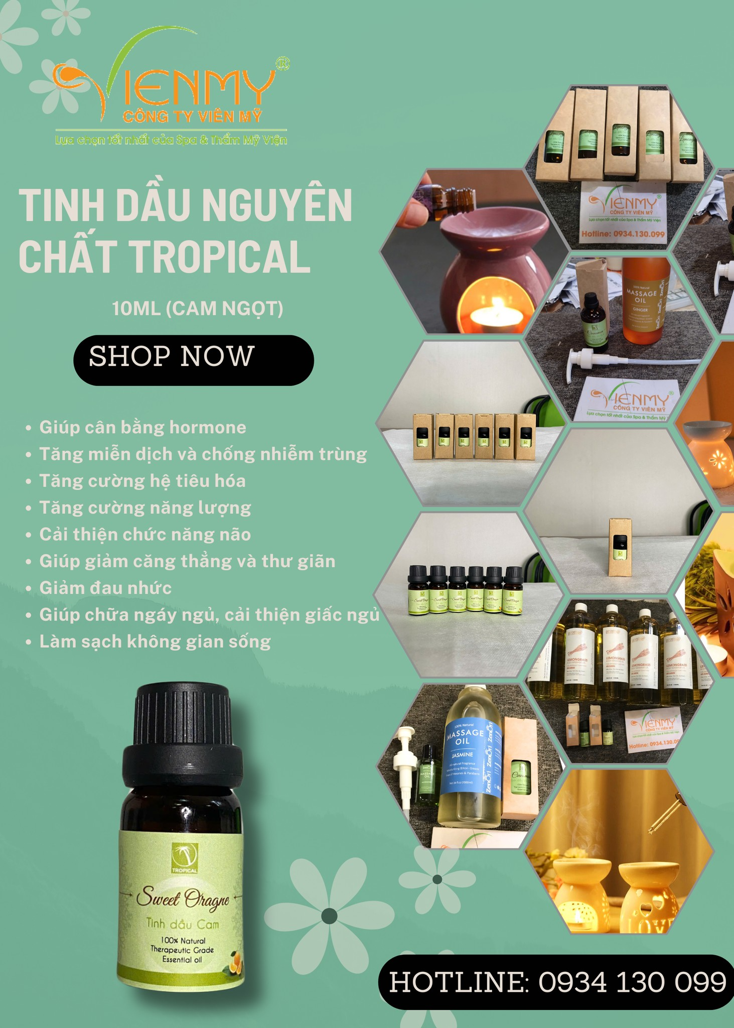 Tinh Dầu Nguyên Chất Tropical 10ml (Cam Ngọt)