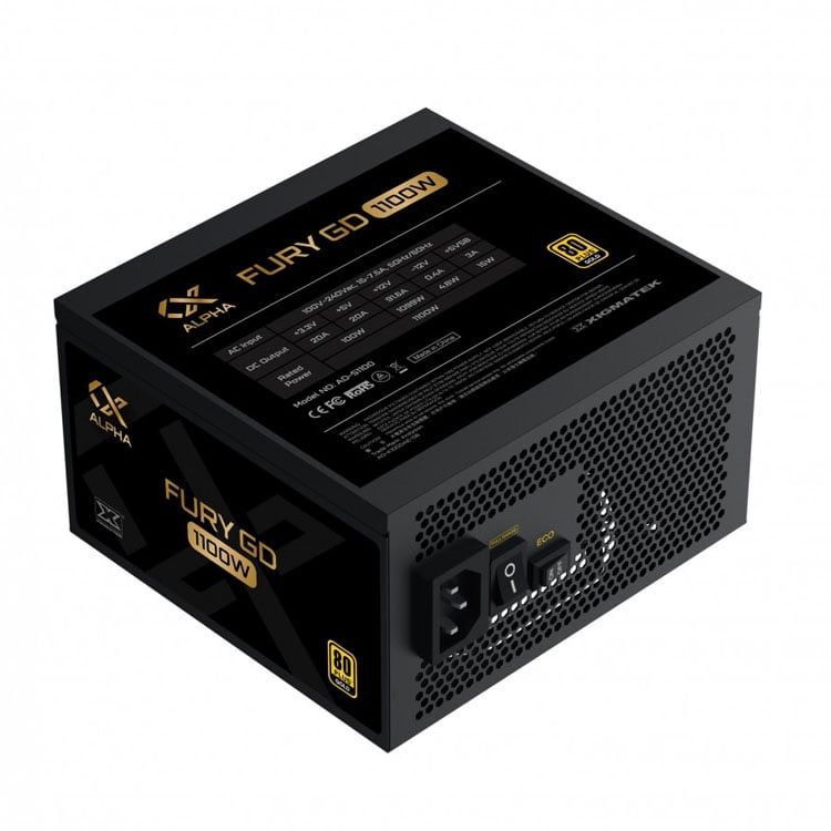 Nguồn Xigmatek Fury GD 1100W | 80 Plus Gold, PCIe 5.0, ATX 3.0, Full Modular