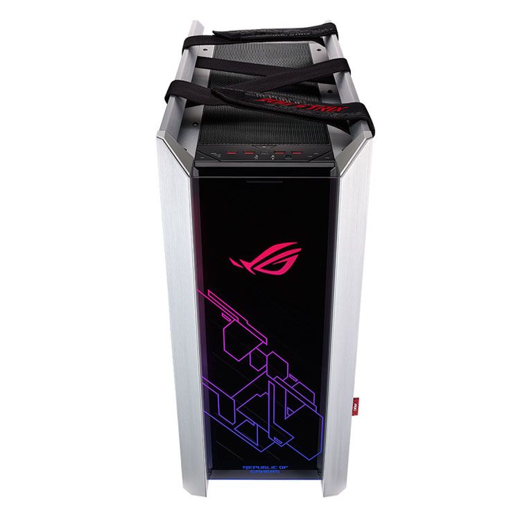 Thùng máy Case Asus ROG Strix Helios GX601 | White, Mid tower, Kèm 4 fan