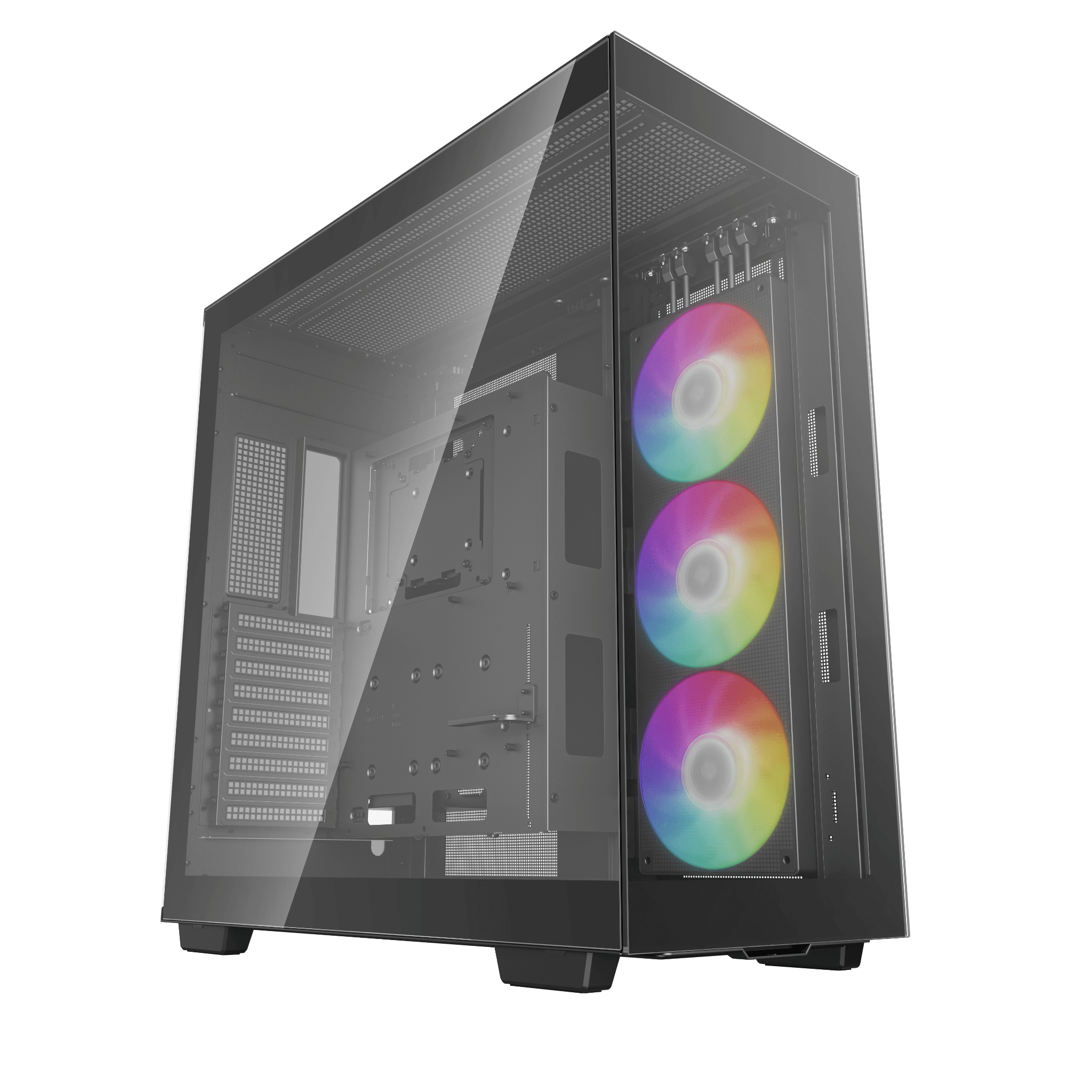 Thùng máy Case Deepcool CH780 - Đen | E-ATX, sẵn 3 fan ARGB 140