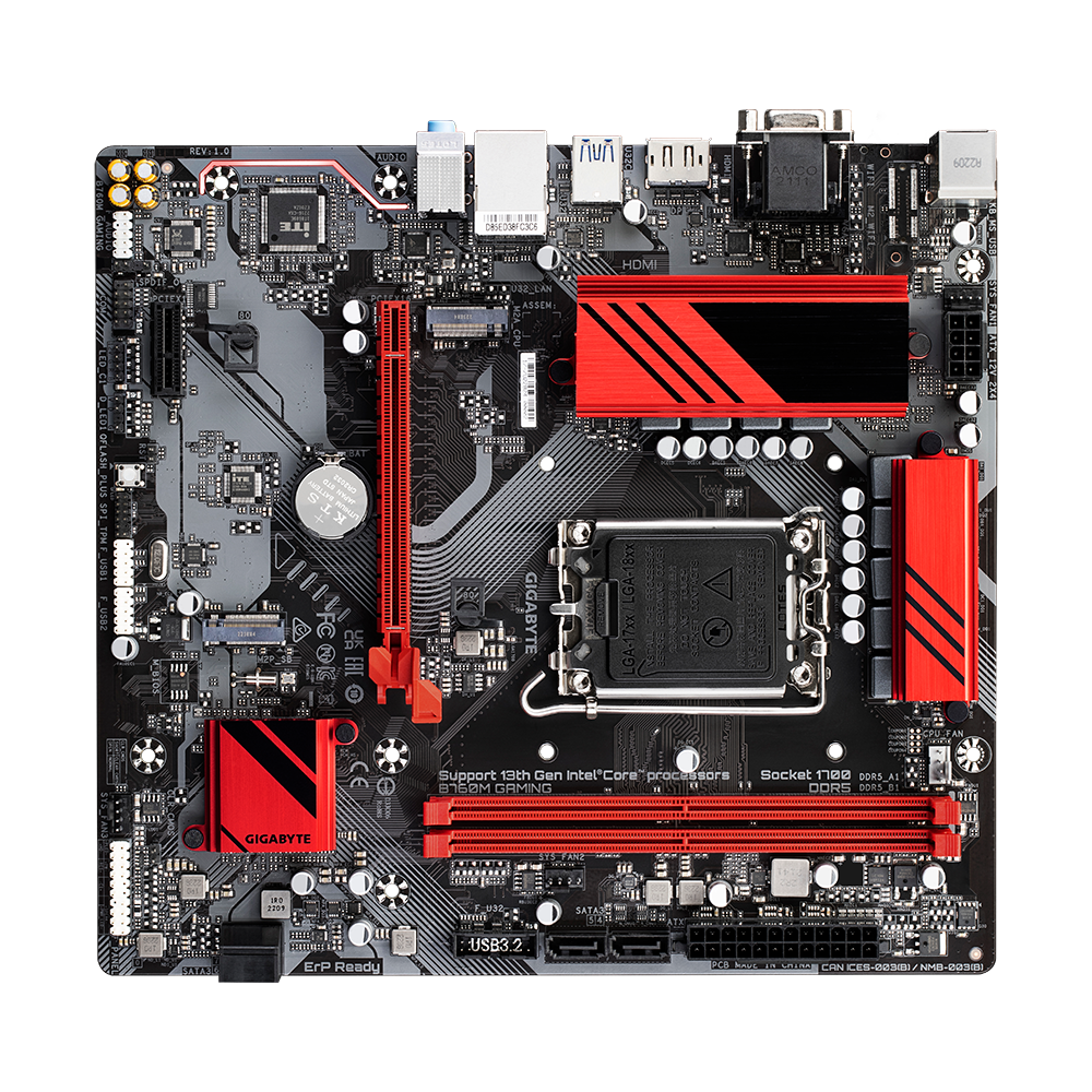 Mainboard Gigabyte B760M Gaming | Intel B760, Socket 1700, Micro ATX, 2 khe DDR5