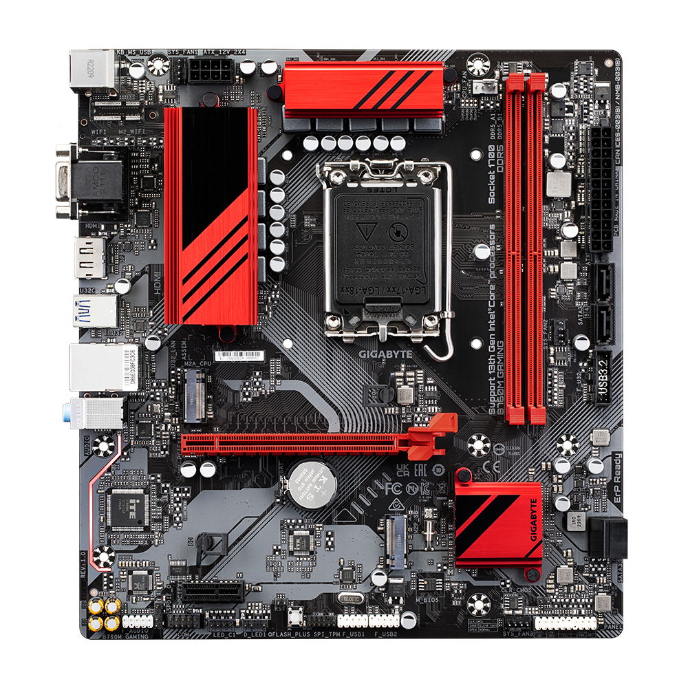 Mainboard Gigabyte B760M Gaming | Intel B760, Socket 1700, Micro ATX, 2 khe DDR5