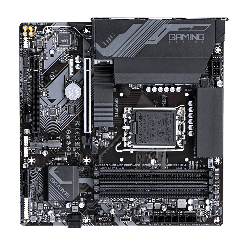 Mainboard Gigabyte B760M GAMING X | Intel B760, Socket 1700, Micro ATX, 4 khe DDR5