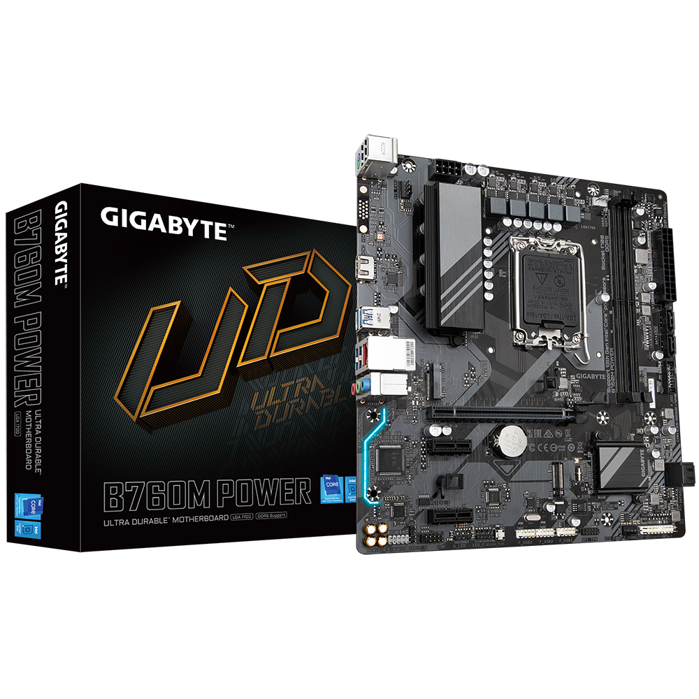 Mainboard Gigabyte B760M POWER (rev. 1.0) | Intel B760, 1700, Micro ATX