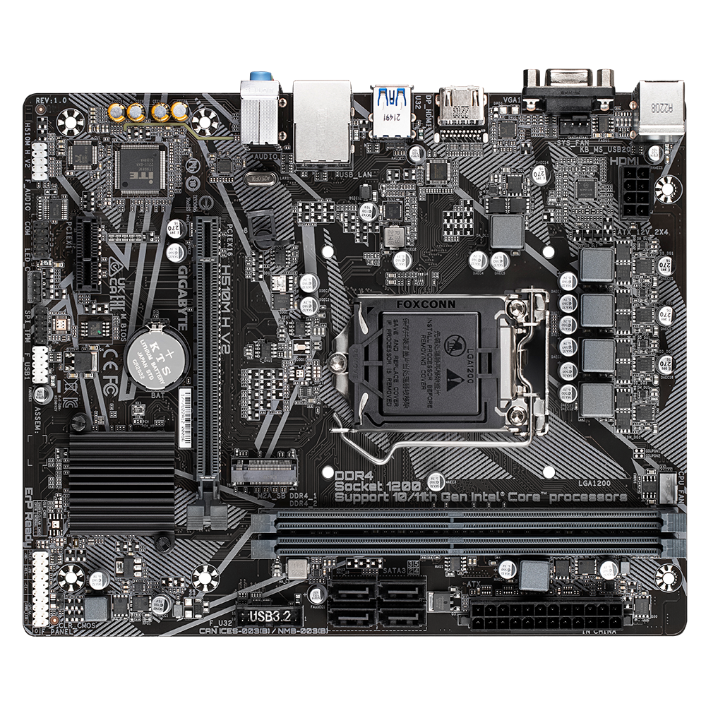 Mainboard Gigabyte H510M H V2 | Intel H470, Socket 1200, Micro ATX, 2 khe DDR4