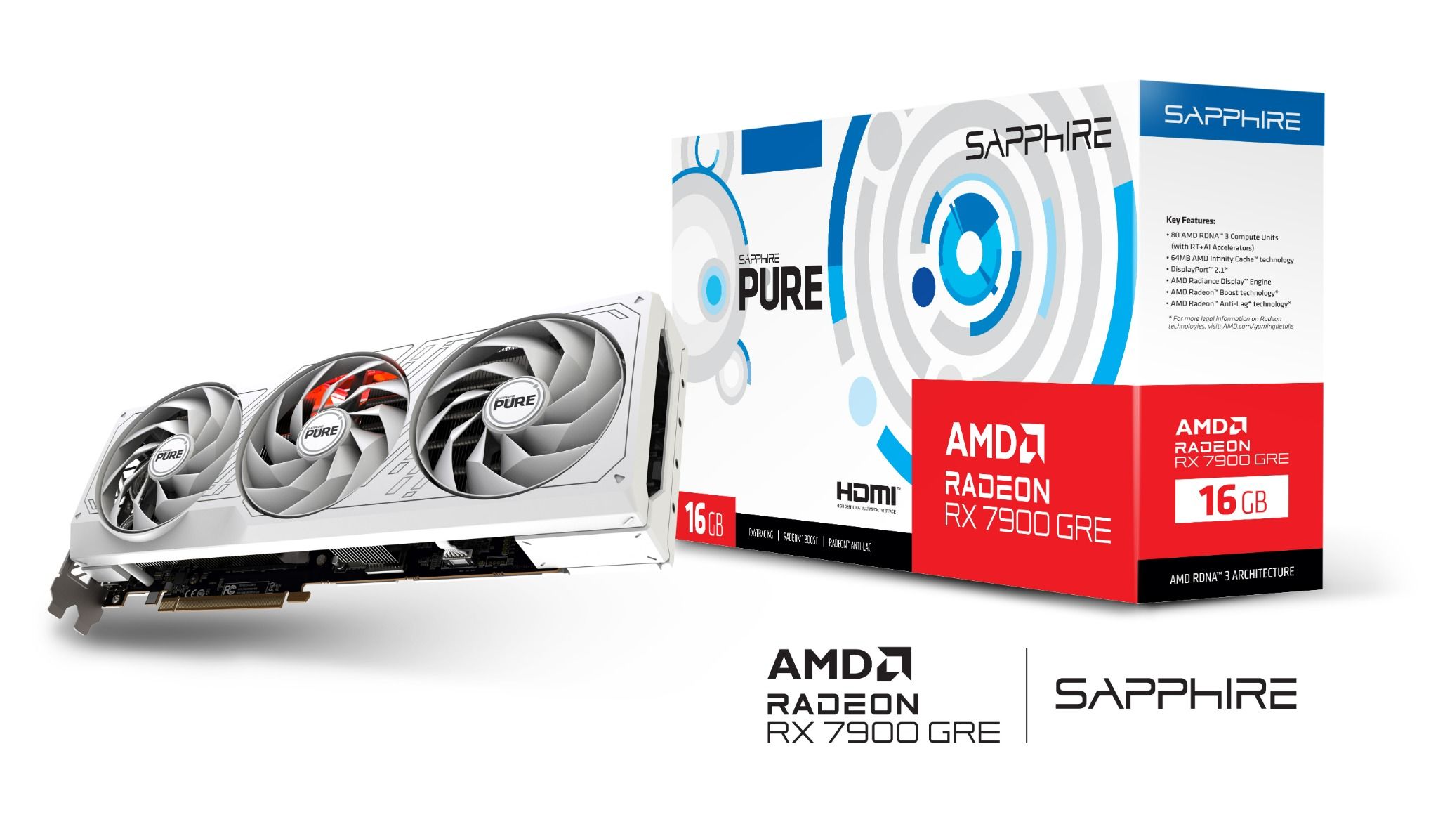 Card màn hình VGA Sapphire Pulse AMD Radeon RX 7900 GRE 16GB