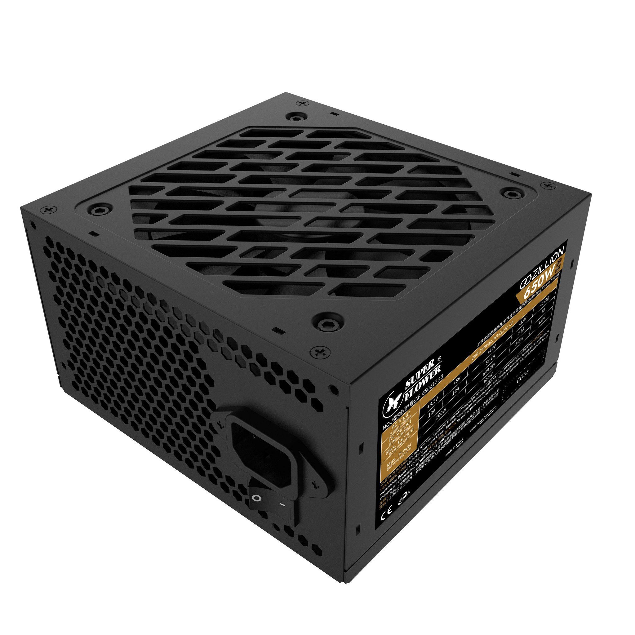 Nguồn Super Flower Zillion DB 650W - Black (SF-650Z12DB)