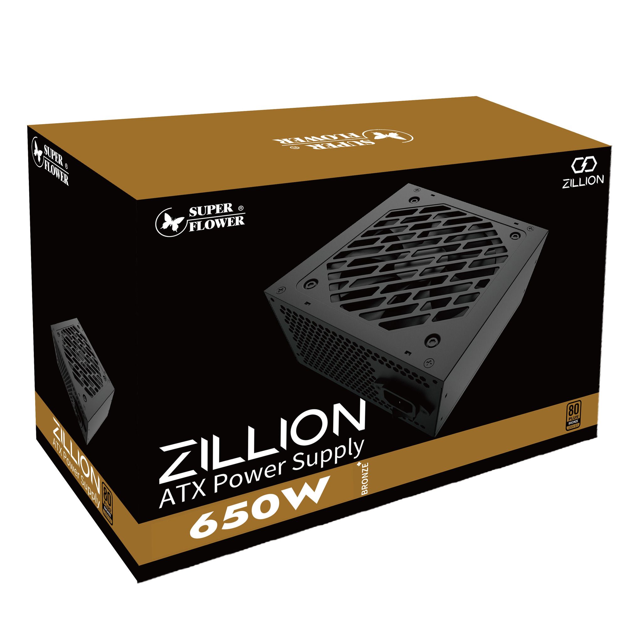 Nguồn Super Flower Zillion DB 650W - Black (SF-650Z12DB)