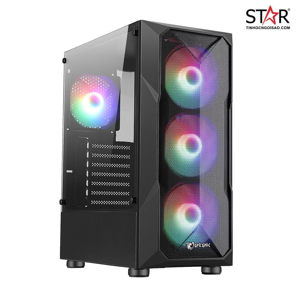 Thùng máy Case Jetek Squid Game – R1 (Tặng 3 Fan RGB)