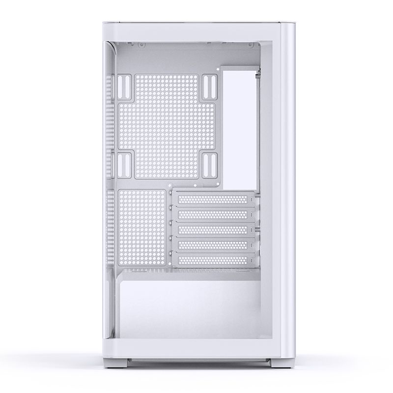 Thùng máy Case Jonsbo D300 - White | Micro-ATX, kính cong