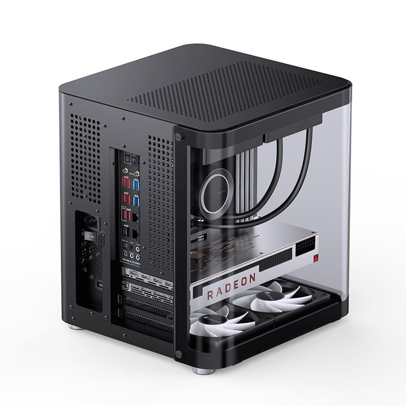 Thùng máy Case Jonsbo TK-1 2.0 - Đen | Micro-ATX