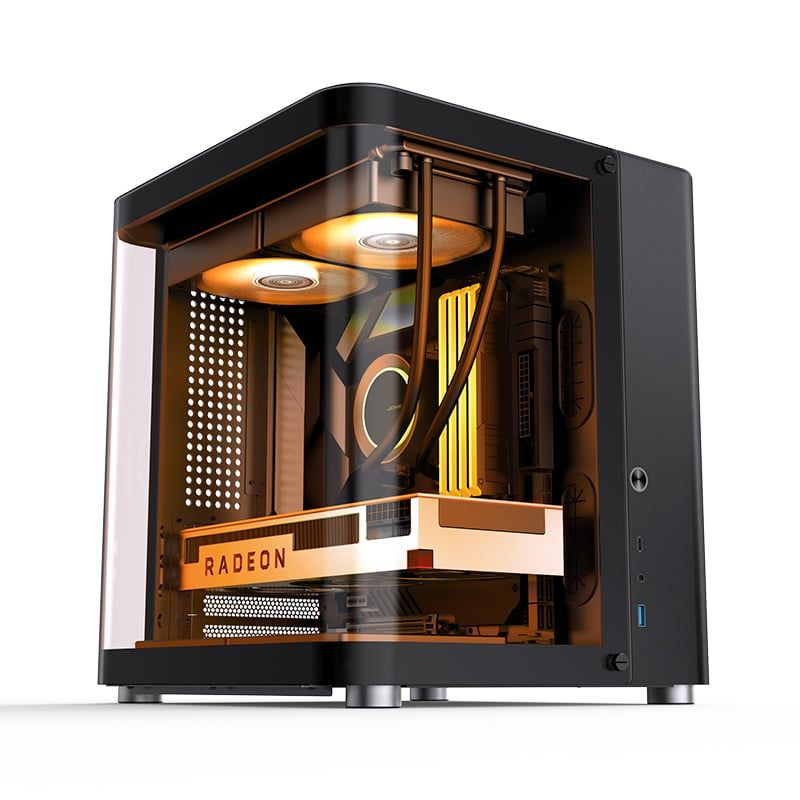 Thùng máy Case Jonsbo TK-1 2.0 - Đen | Micro-ATX