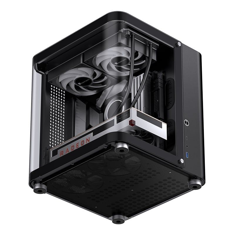 Thùng máy Case Jonsbo TK-1 2.0 - Đen | Micro-ATX