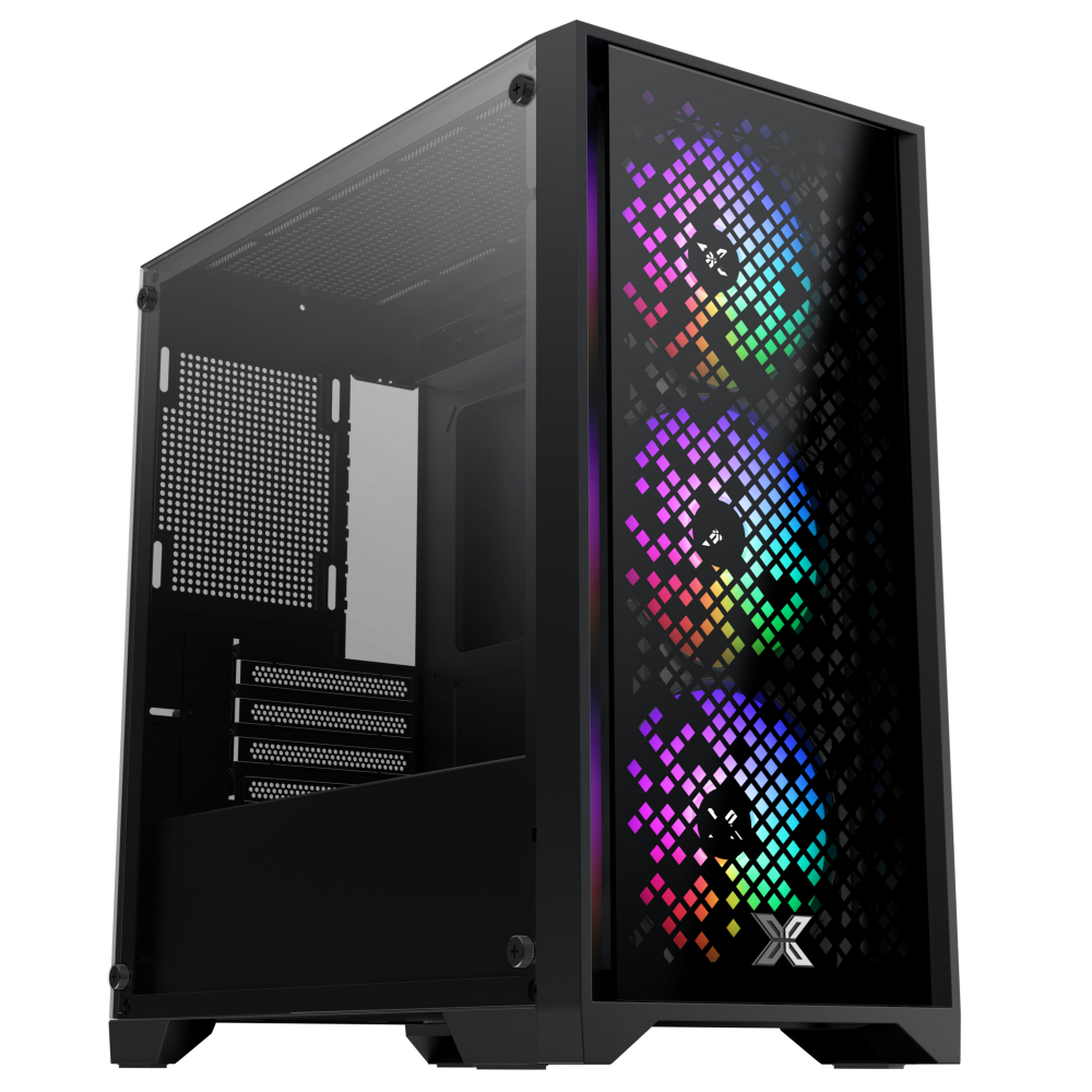 Thùng máy Case Xigmatek NYX II 3F Black | M-ATX, kèm 3 fan RGB