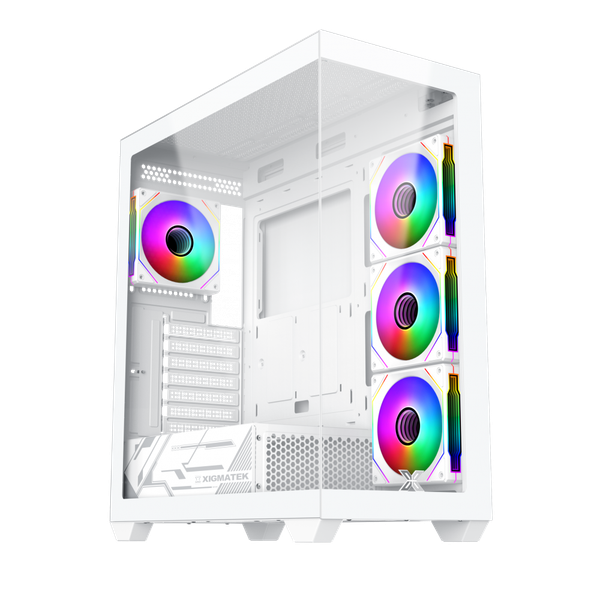 Hưng Nguyễn機 Thùng máy Case Xigmatek Blast Artic 4GF ATX - White | Kèm sẵn 4