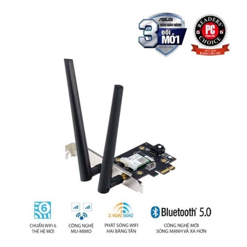 Card PCIE Wifi 6 Asus PCE-AX3000 (No Box)