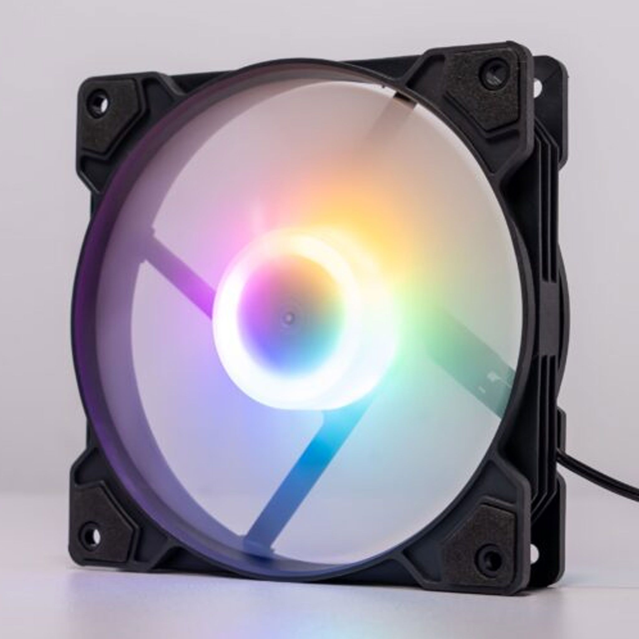 Fan Case Redmoon K8 RGB Fixed - Đen | 12cm, Đệm chống sốc