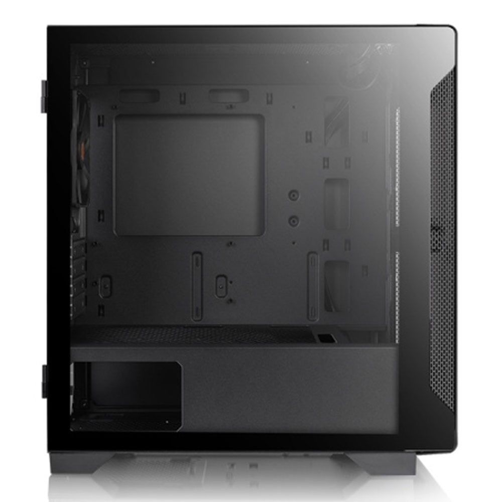 Thùng máy Case Thermaltake S100 Tempered Glass | Đen, Kèm sẵn 1 Fan Đen