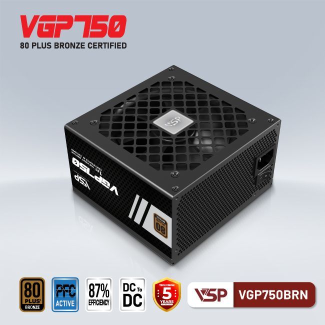 Nguồn VSP VGP750BRN - 80 Plus Bronze - 750W