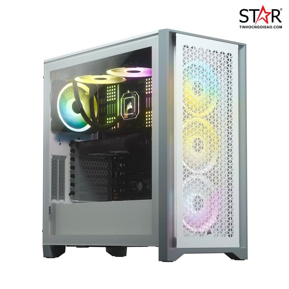 Case Corsair 4000D Airflow TG White (CC-9011201-WW)