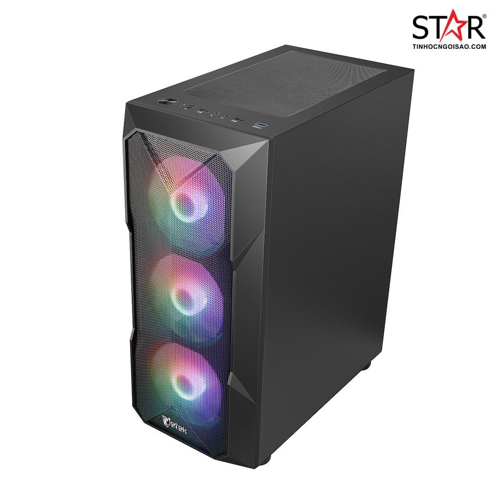 Thùng máy Case Jetek Squid Game – R1 (Tặng 3 Fan RGB)