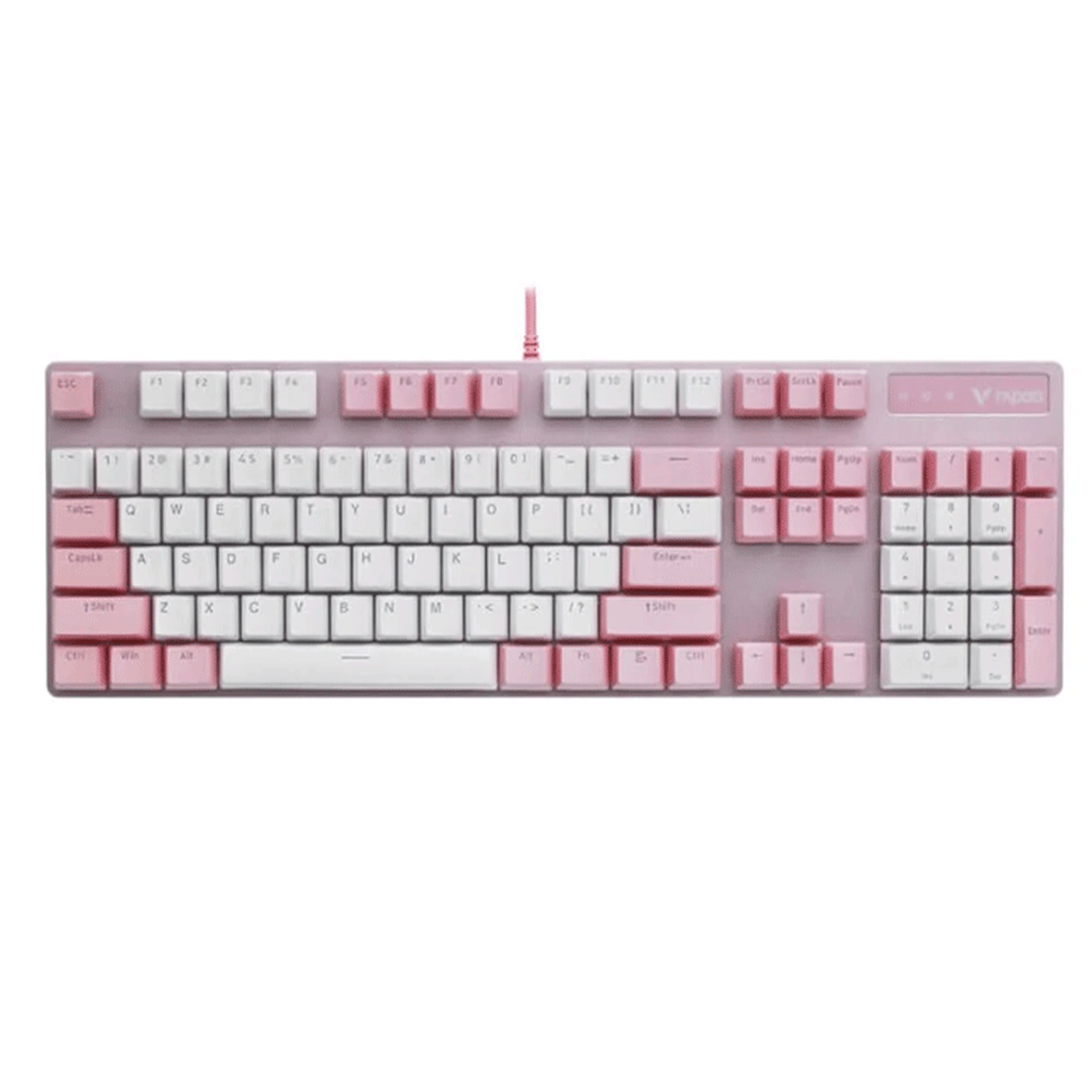 Bàn Phím Cơ Gaming Rapoo V500 Pro Pink White Led Rainbow Blue Switch